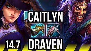 CAITLYN & Maokai vs DRAVEN & Morgana (ADC) | 800+ games, Dominating | EUW Challenger | 14.7