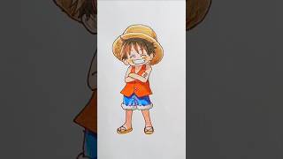 monkey d luffy drawing #animeeart #luffy #shortsfeed #viralshort #trending #support #art