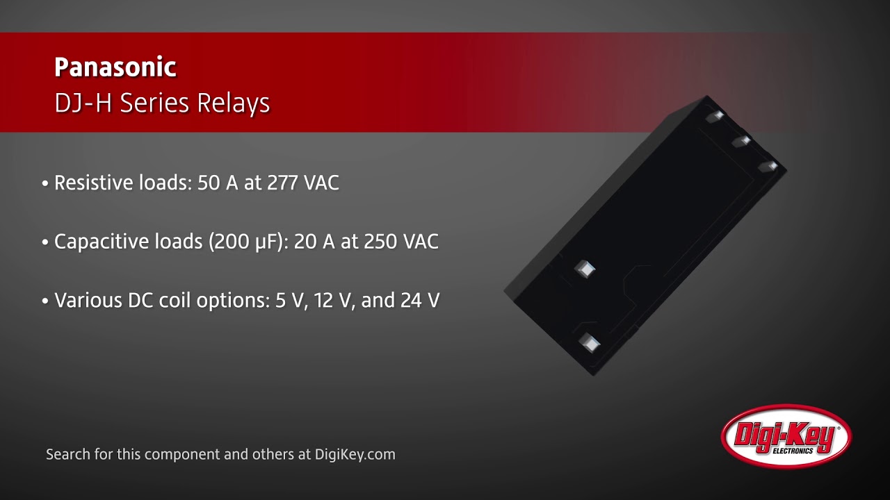 Panasonic DJ-H Series Relays | Digi-Key Daily