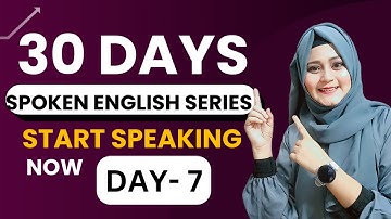 Class 7 English Speaking Course | Free  Spoken English Course | English Speaking Day 7