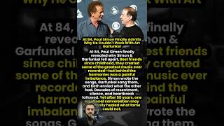 At 84, Paul Simon Finally Admits Why He Couldn't Work With Art Garfunkel #shorts