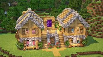 Minecraft: Simple Survival House | Tutorial🏡