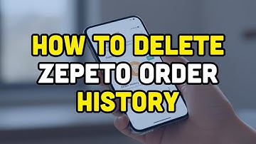 How to delete zepeto order history?