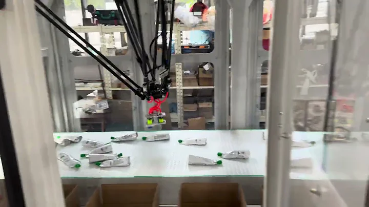 Case Packer for Juice in Doypack by Delta Robot(spider robot)