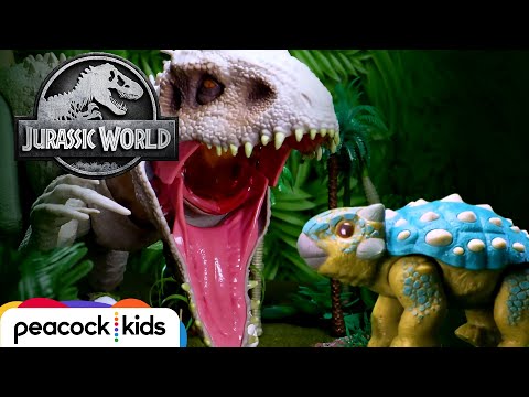 Bumpy Survives Indominus Rex Fight Jurassic World Camp Cretaceous Safe Videos For Kids