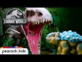 Bumpy Survives Indominus Rex Fight! | JURASSIC WORLD CAMP CRETACEOUS