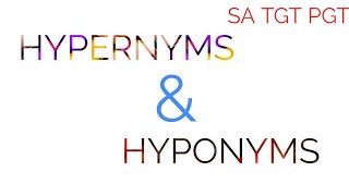 Hypernyms and Hyponyms Identification & Usage in telugu I AP DSC TET SGT TGT PGT SA screenshot 5