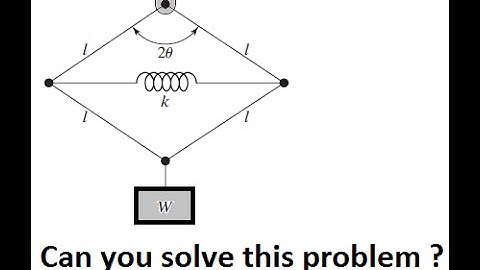 Can you solve this mechanical vibration problem ?