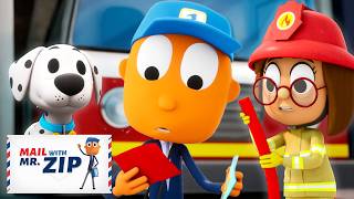 Mr. ZIP at the Fire Station! 🚒| Mail with Mr. ZIP | Fun Videos for Kids & Families