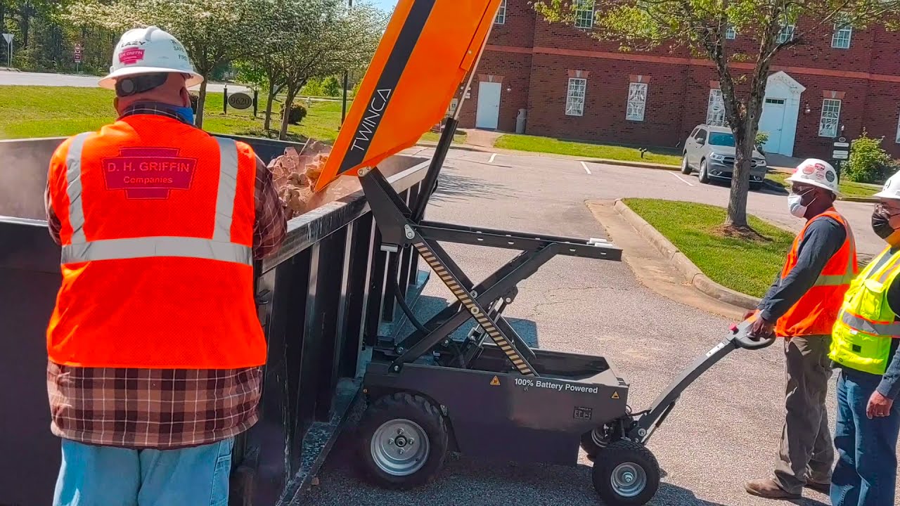 Twinca ES800 Battery-Powered Wheelbarrow & High Tip Dumper