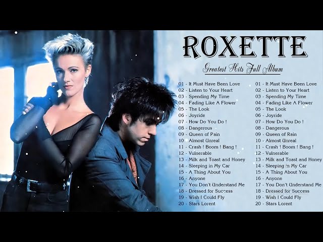 ROXETTE GRANDES EXITOS || The Very Best Of Roxette || Roxette Greatest Hits Full Album class=