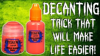 Decant Paint Quick & Easy With This 1 Simple Trick!!!