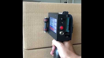 SNEED-JET Freedom Handheld Inkjet Printer - Logo & QR Code on Corrugate Box