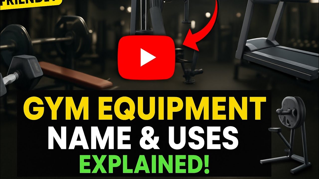 "Gym Equipment Names and Uses | Full Tour 💪" 