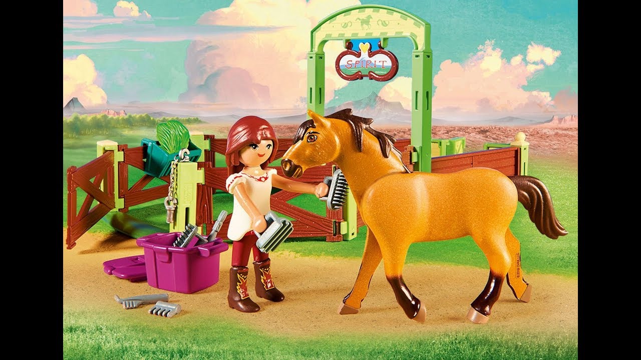 vidéo playmobil cheval