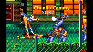 ChunLi  Cammy (Streets O Rage 2)    (1CC) [60FPS]