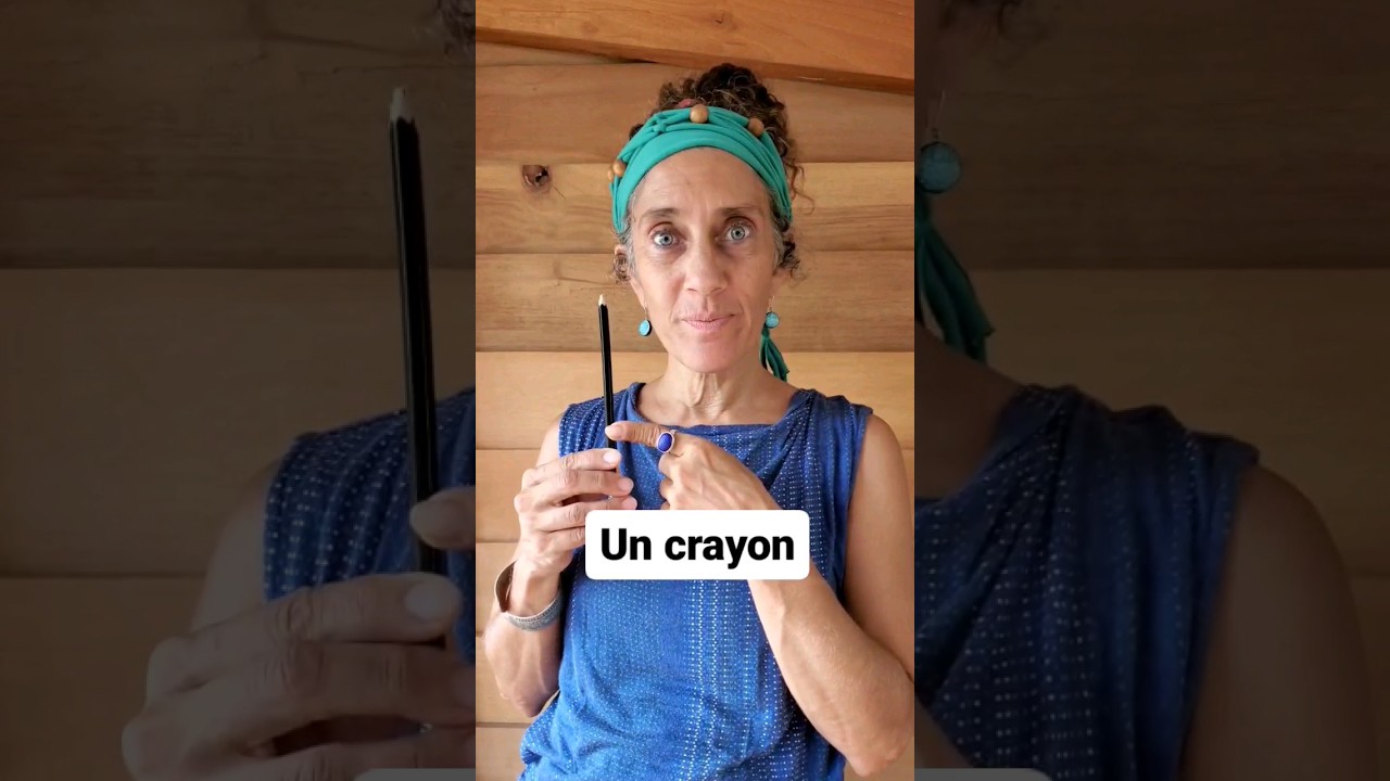 Pronunciation: Un crayon 