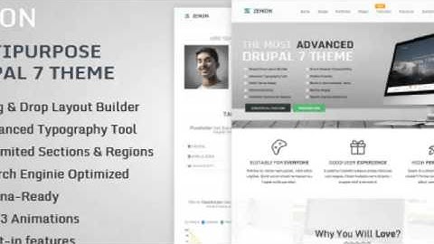 Zenon: Responsive Multipurpose Drupal 7 Theme