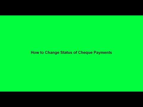 How Cashier can update status of cleared cheque in Cashier Panel ?