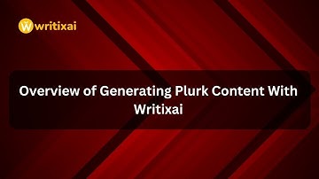 Overview of Generating Plurk Content With Writixai