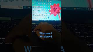 Shortcut key to open Action center & Search bar #windows #computer #windows10
