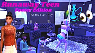 Runaway Teen Foster Edition S1E5 Marcis New Job At A Strip Club The Sims 4 Lets Play