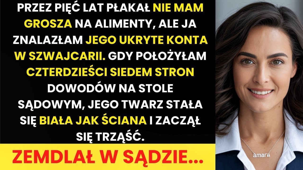 Mój były mąż nie płacił alimentów przez 5 lat   Zniszczyłam go 47 stronami dowodów
