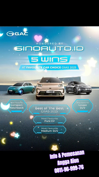 We are honoured to receive 5 awards at Favorite Car Choice GIIAS 2025 by sinoauto.id