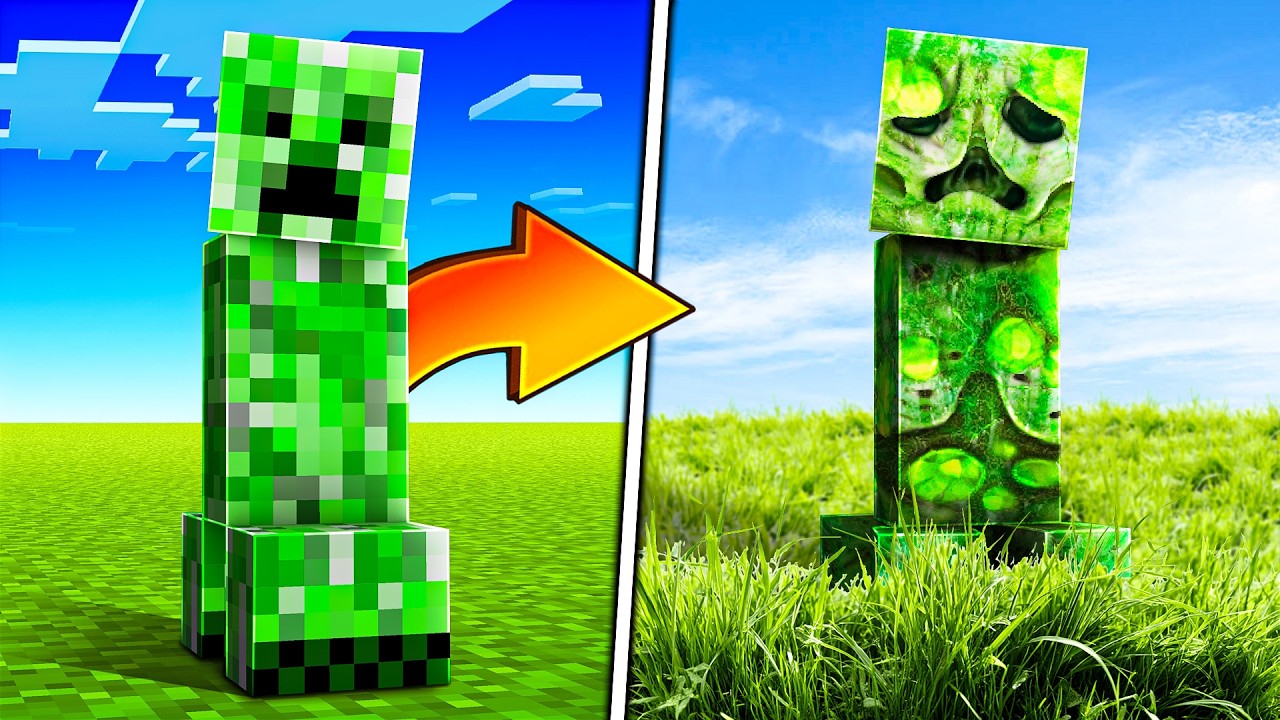 Minecraft, aber es wird IMMER REALISTISCHER...