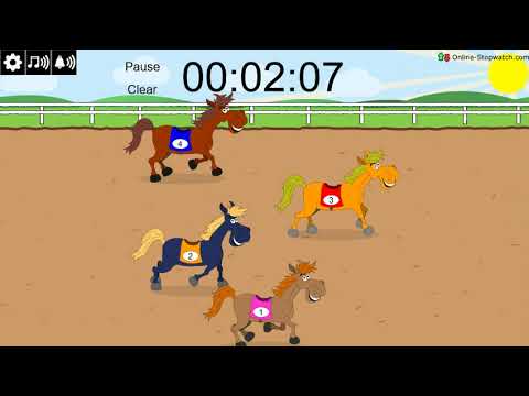 5 minute horse race timer
