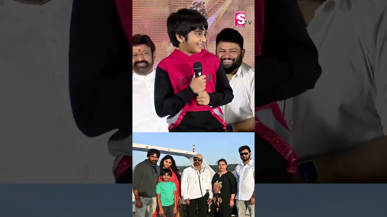 Thank You నాన్న! | Gopichand Mallineni Son Satwik Cute Speech | Balakrishna | Veera Simha Reddy