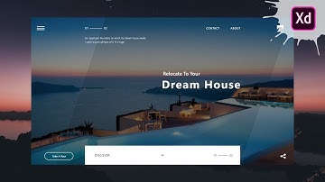 Dream House UI Design - Adobe XD  | Speed Art Tutorial