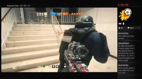 RB6 Siege Diamond Ranked Match 1v5 Ace Clutch on Kanal