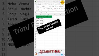 Fix Extra Spaces & Capitalize Text in Excel | TRIM & PROPER Function Explained