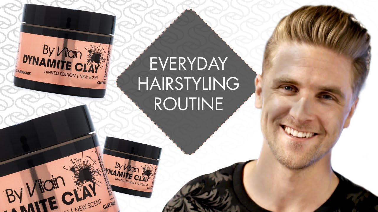 leerling juni Sympton Emil's Everyday Hair Styling Epic Routine - By Vilain Dynamite Clay -  YouTube