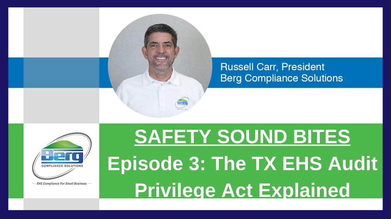 The Texas Environmental, Health and Safety Audit Privilege Act Explained in 3 Minutes