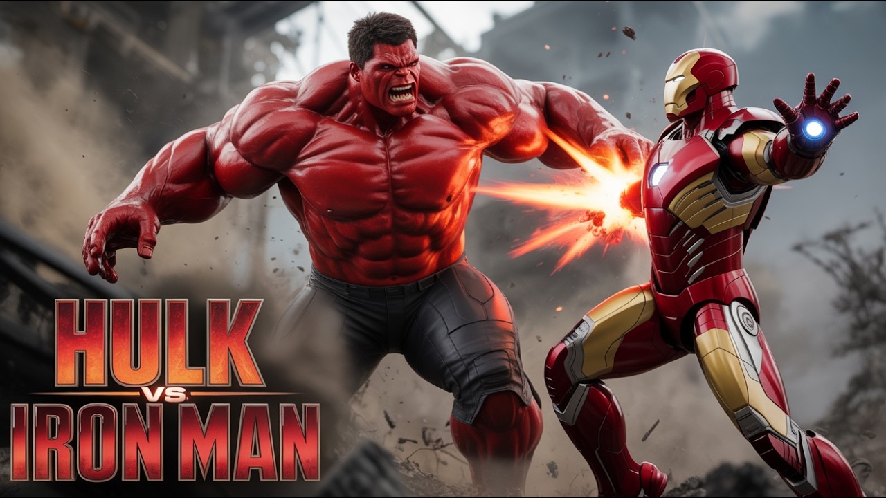 Iron Man vs Red Hulk EPIC Battle Royale - YouTube