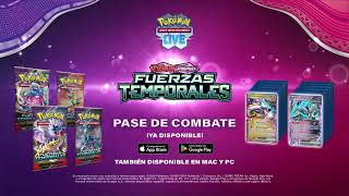 ¡Escarlata y Púrpura-Fuerzas Temporales ya está disponible en JCC Pokémon Live!