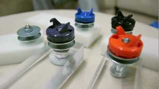 Over 10,000 RPM Custom Beyblade Launcher Review and Testing!! (THEMECHANICPAPA)