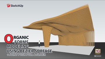 Parametric Forms Modeling using Bezier Surface & Slicer in SketchUp