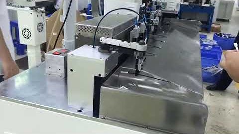 Automatic both sides crimping and heating shrink tube(one side) machine
