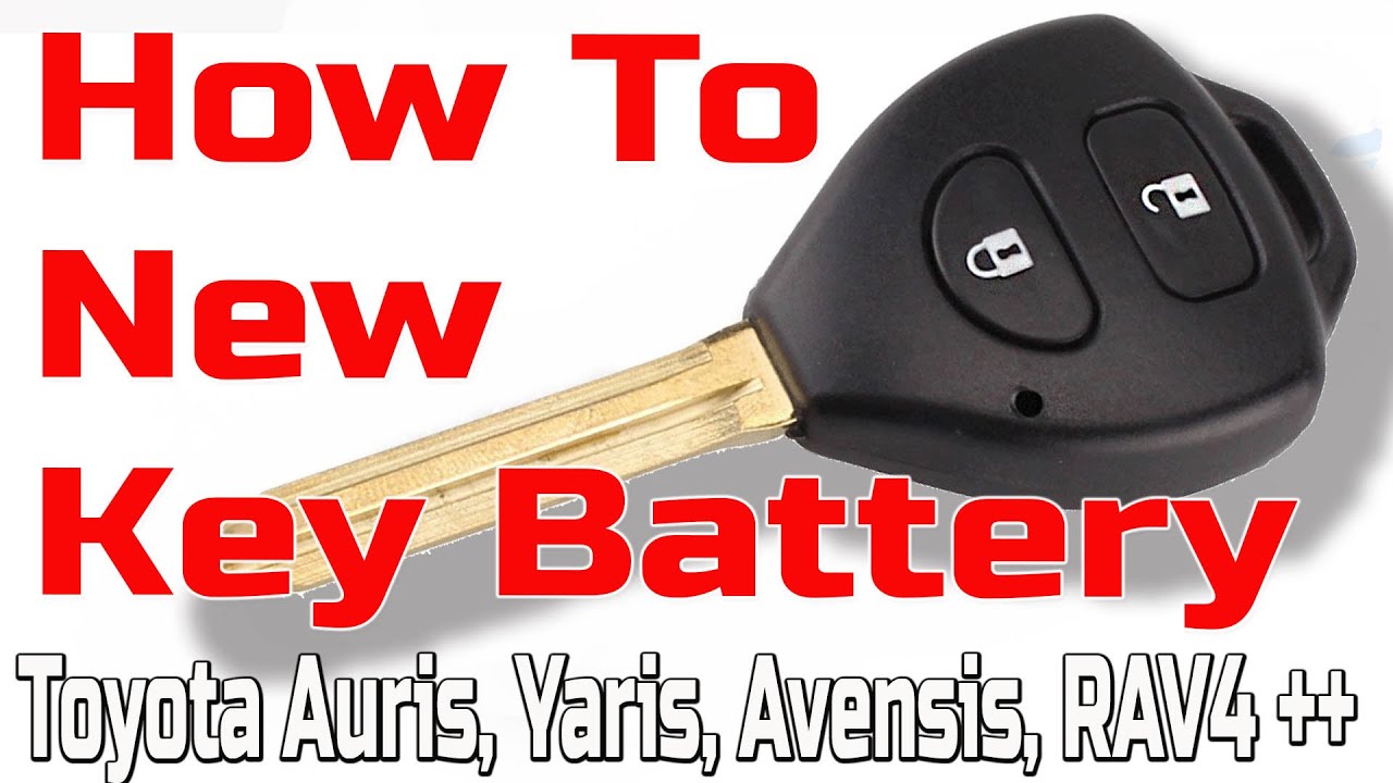 DIY / How to Replacing the battery on a Toyota key - Auris -Yaris ...