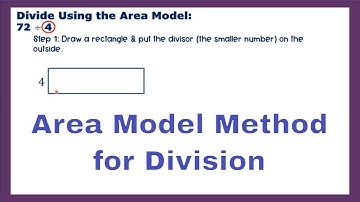 Division Using Area Models - 4th Grade Math