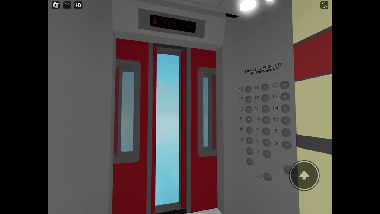 HDB Elevator at Block 821C on Roblox - Express Lift Co. Ltd High Speed Elevator