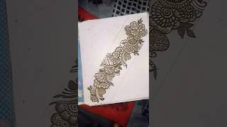 Trending Mehndi Designs Book Style 😍 Paper Practice Designs #shorts#shortsfeed#trending#virqlshorts