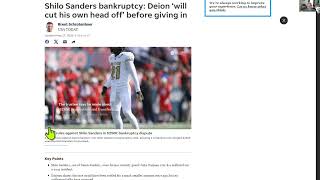 Shilo Sanders bankruptcy Deion ‘will cut his own head off’ before giving in VIDEO #4