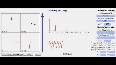 Phase- and frequency encoding in MRI. An algebraic approach.