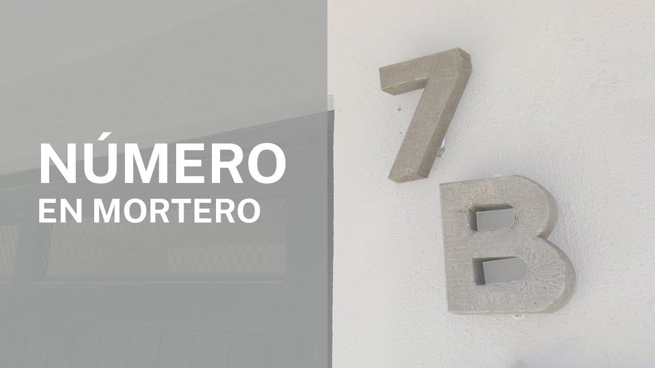 Fabricando Número en Mortero ||  Moldes para Concreto