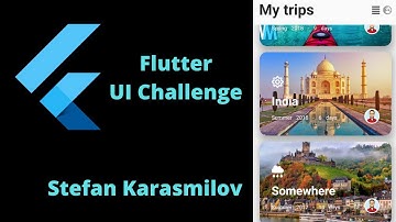 Flutter UI Challenge by Stefan Karasmilov (week 3)
