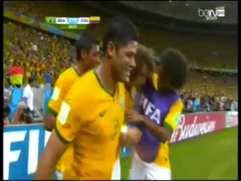 هدف ديفيد لويز الرائع على كولومبيا